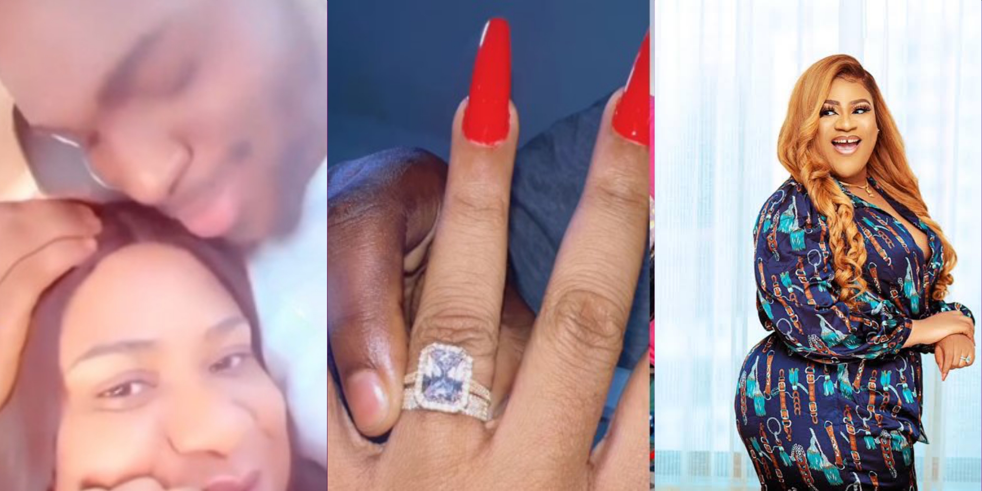 Nkechi Blessing Gets Engaged To Younger Lover