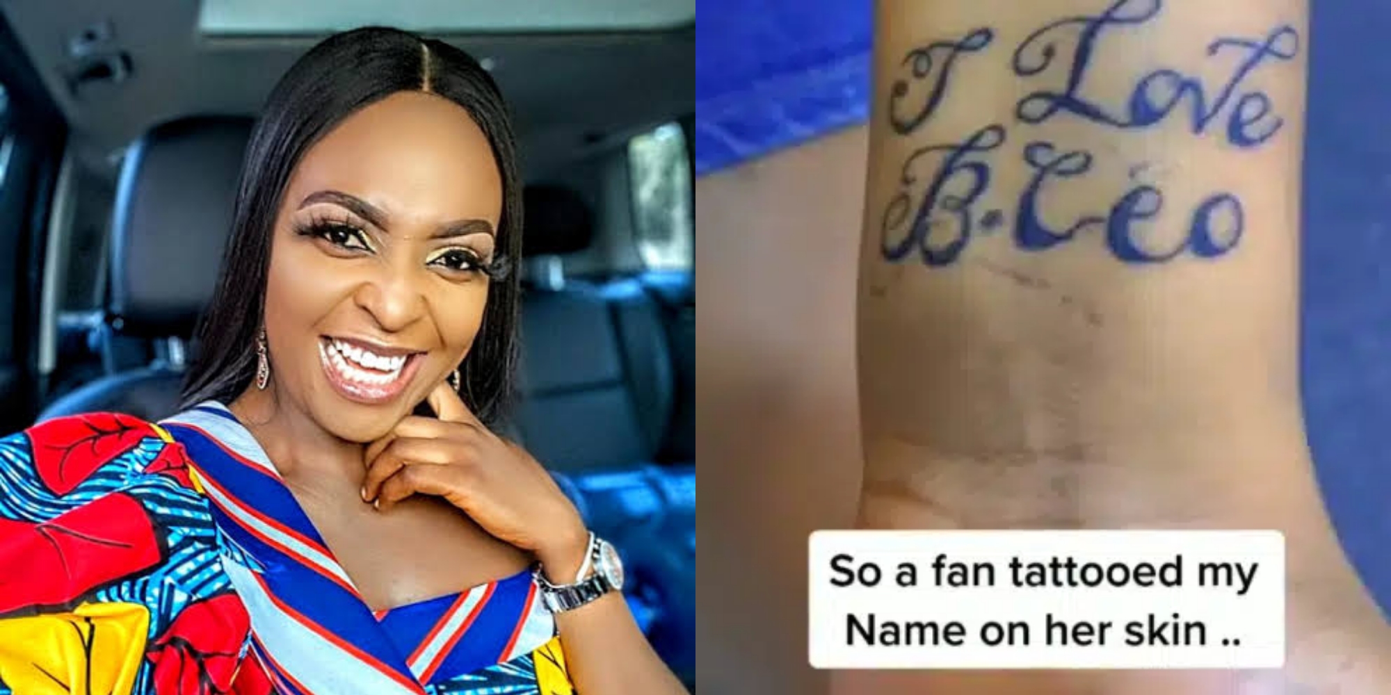 Blessing CEO In Excitement After Fan Tattooed Name On Wrist