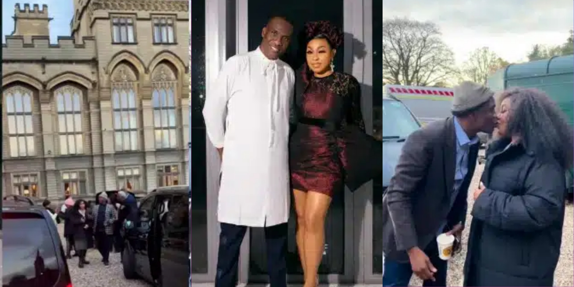 Rita Dominic And Husband Share Romantic Moment Ahead of White Wedding In UK