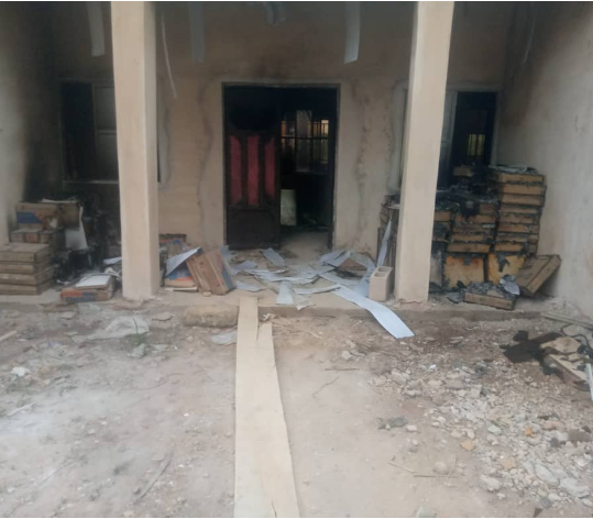 Hoodlums Set INEC office Ablaze In Imo