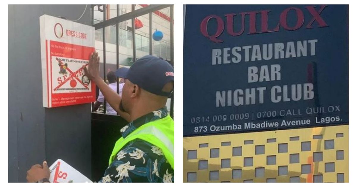 Popular Nightclub, Quilox, Sealed Off By Lagos Government