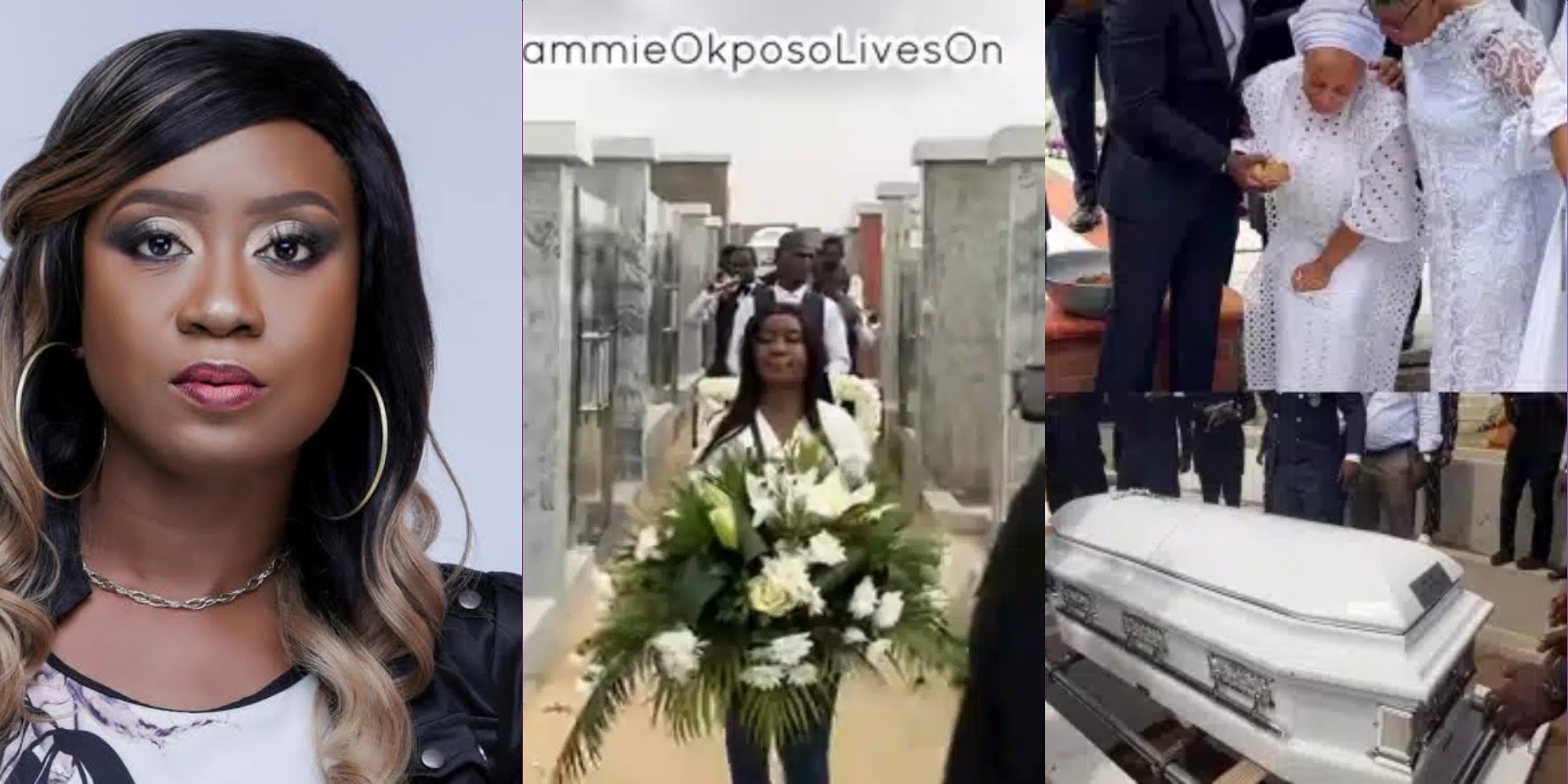 Nikky Laoye Tearfully Pens Tribute As Sammie Okposo Gets Laid To Rest