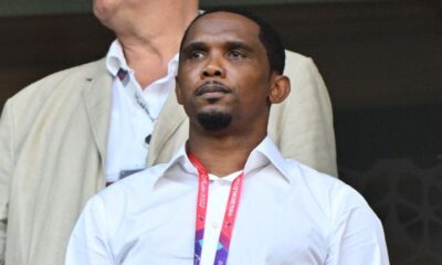 Moment Samuel Eto'o Brutally Attacks Man Outside World Cup 2022 Stadium in Qatar (Video)