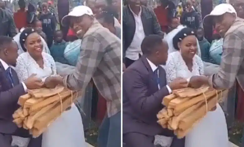 "Good Or Bad?" — Reaction As Couple Is Gifted Firewood On Wedding Day