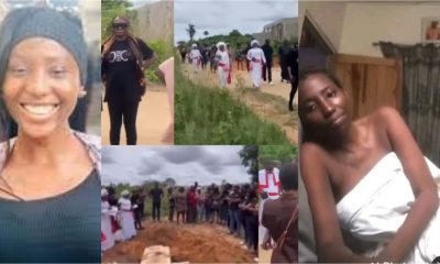 Emotional moment Actress Gbemi Anjola was laid to rest (Video)