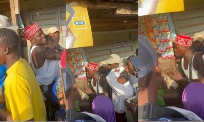 Portable gives out food items to residents, awards N100k gift to student