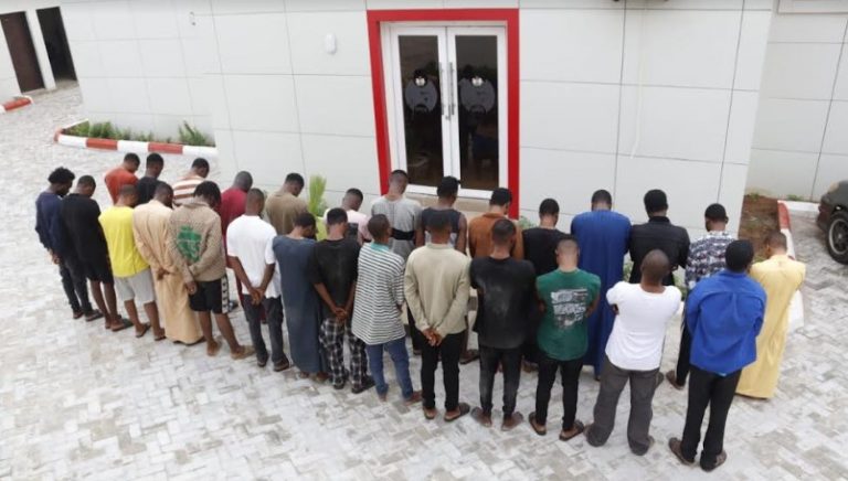 EFCC arrests cleric and 27 others for Internet fraud in Kwara State