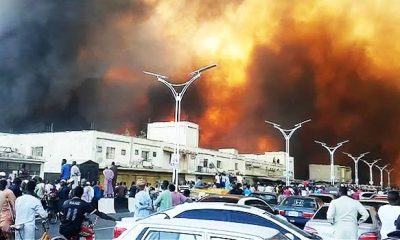 BREAKING: Fire Razes Market In Borno State