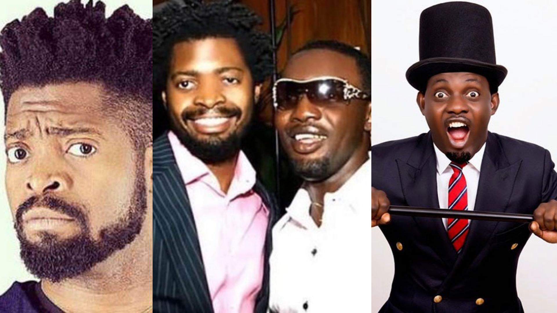 Basketmouth and AY's old old photos surfaces after former claims they have no pictures together