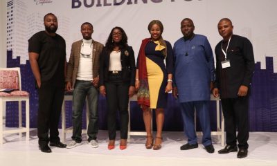 Left to right Chinedu Abili Mordi (Panel host) Ayodeji Agboola, Yemisi Alabi, Padebi Ojomo, Olusegun Oyetunji and Kingsley Nduwku