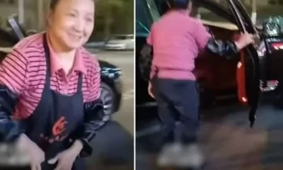 Dishwashing lady goes viral for arriving to work in a restaurant with Bentley [video]