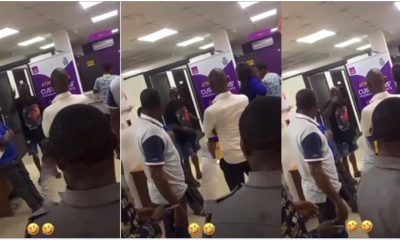 Weed seller causes commotion in Bank after being denied access to his money for his business
