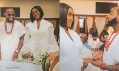 vPhotos from Davido and Chioma's private wedding surface online on Chioma's birthday.