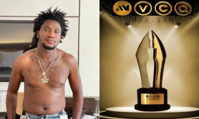 Lawal Michael Nasiru Bolaji, best known as Nasboi, seems disappointed in African Magic Viewers Choice Awards following the ninth edition of the Headies Awards.