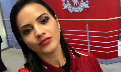 Fabinho's wife, Rebecca Tavares gets emotional over Liverpool exit