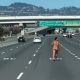American Psycho: Naked woman opens fire on California bridge