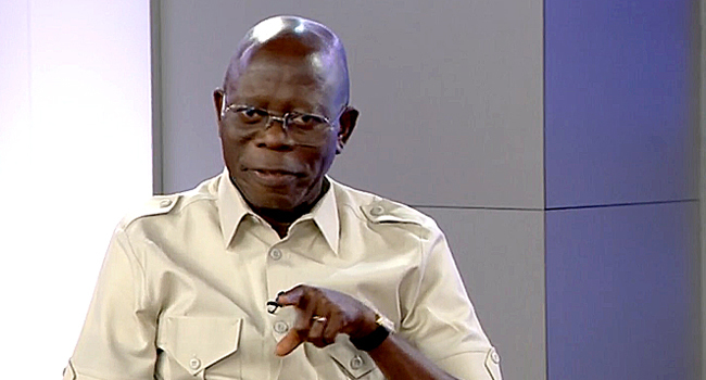 My Cleaner earns more than the minimum wage -- Oshiomhole