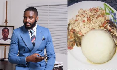 Mixed reactions as Leo Dasilva makes shocking craving for pounded yam and egg, fan comes through