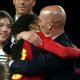 Spanish FA President's mother, Angeles Bejar locks self in church over kissing scandal