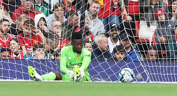 Things go horribly wrong for Andre Onana in Old Trafford debut