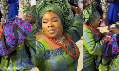 She was spotted dancing joyfully as her spouse showered her with cash bundles. Individuals on social media have been captivated by the lady's actions in the video, and they have turned to the comments area to voice their thoughts.