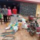 The Police in Anambra State have arrested a gang of four burglars who are believed to specialize in breaking into commercial shops across the state.