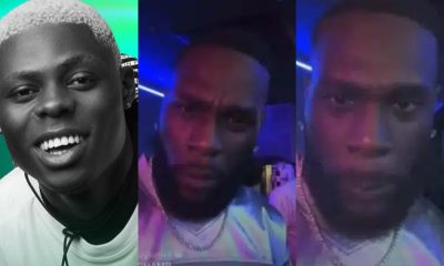 Watch moment Burna Boy found out about Mohbad’s death during live IG session (Video)