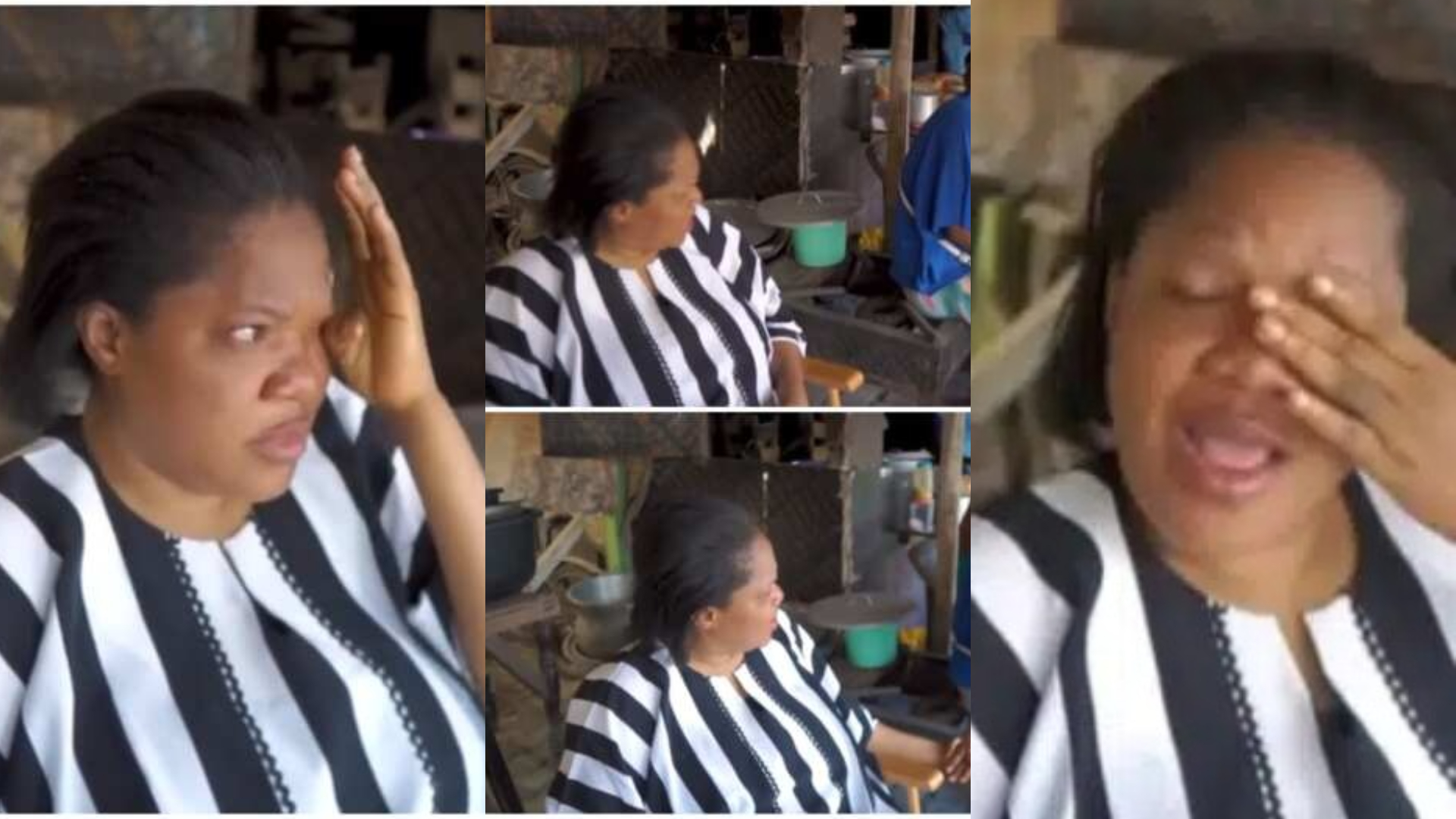 Actress Toyin Abraham weeps, goes emotional as she connects with primary school mate on movie set [video]