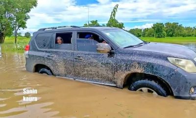 Bauchi First Lady gets trapped in Mud