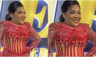 “Who dey breathe?” – Toyin Abraham’s outfit at recent event sparks reactions