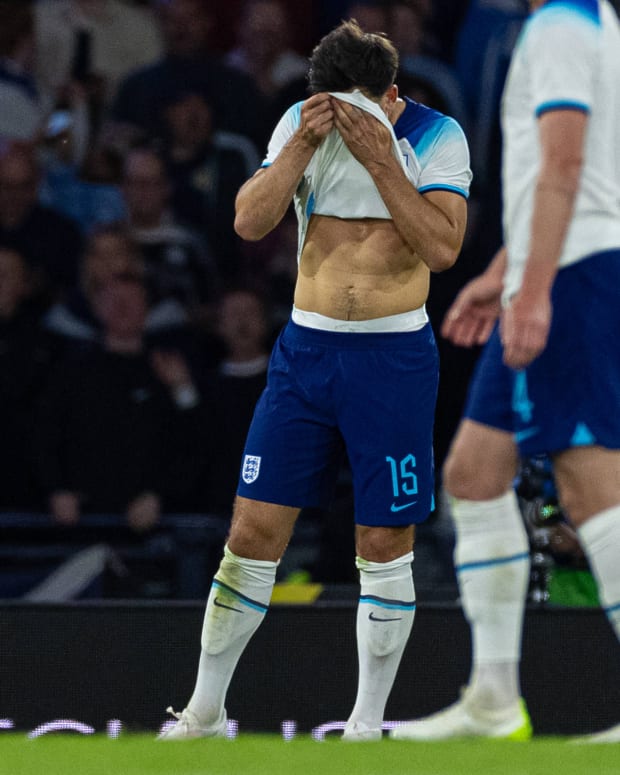Social Media rains on Harry Maguire after own goal vs. Scotland