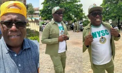 Kenny Ogungbe causes mixed reactions as he passes out from NYSC at 53