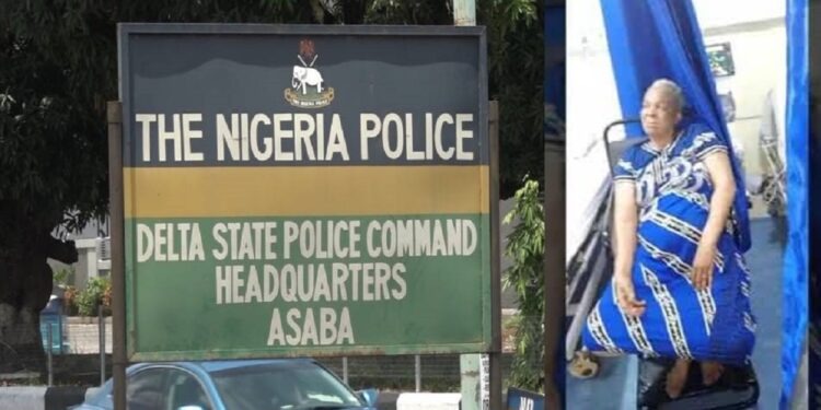 Policeman allegedly brutalize 60-year-old mother to coma in Delta State (VIDEO)