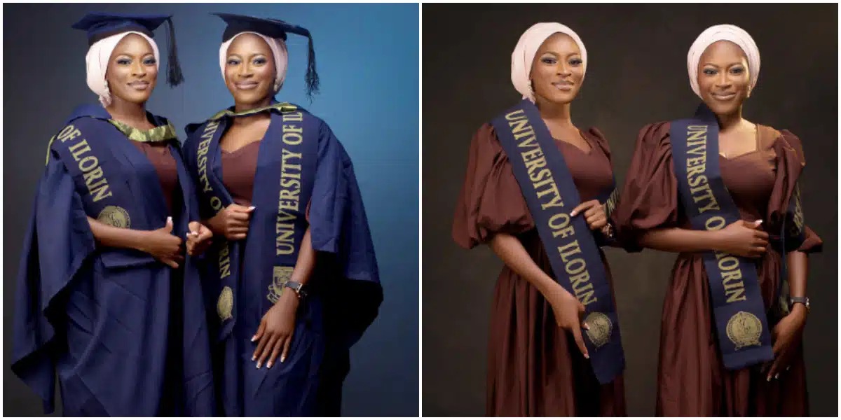 Twin sisters recieves applauds as they finishes with first-class degrees from UNILORIN