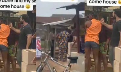 Reaction trails as white man reportedly tracks lady to Nigeria after allegedly defrauding him
