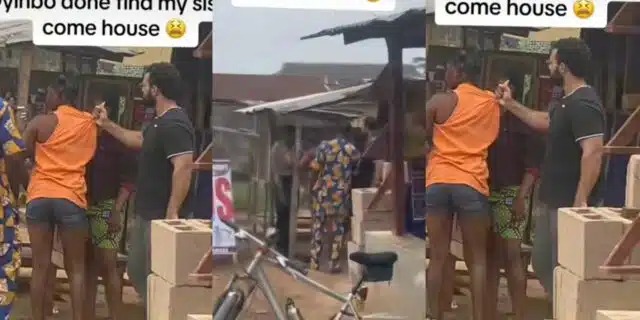 Reaction trails as white man reportedly tracks lady to Nigeria after allegedly defrauding him