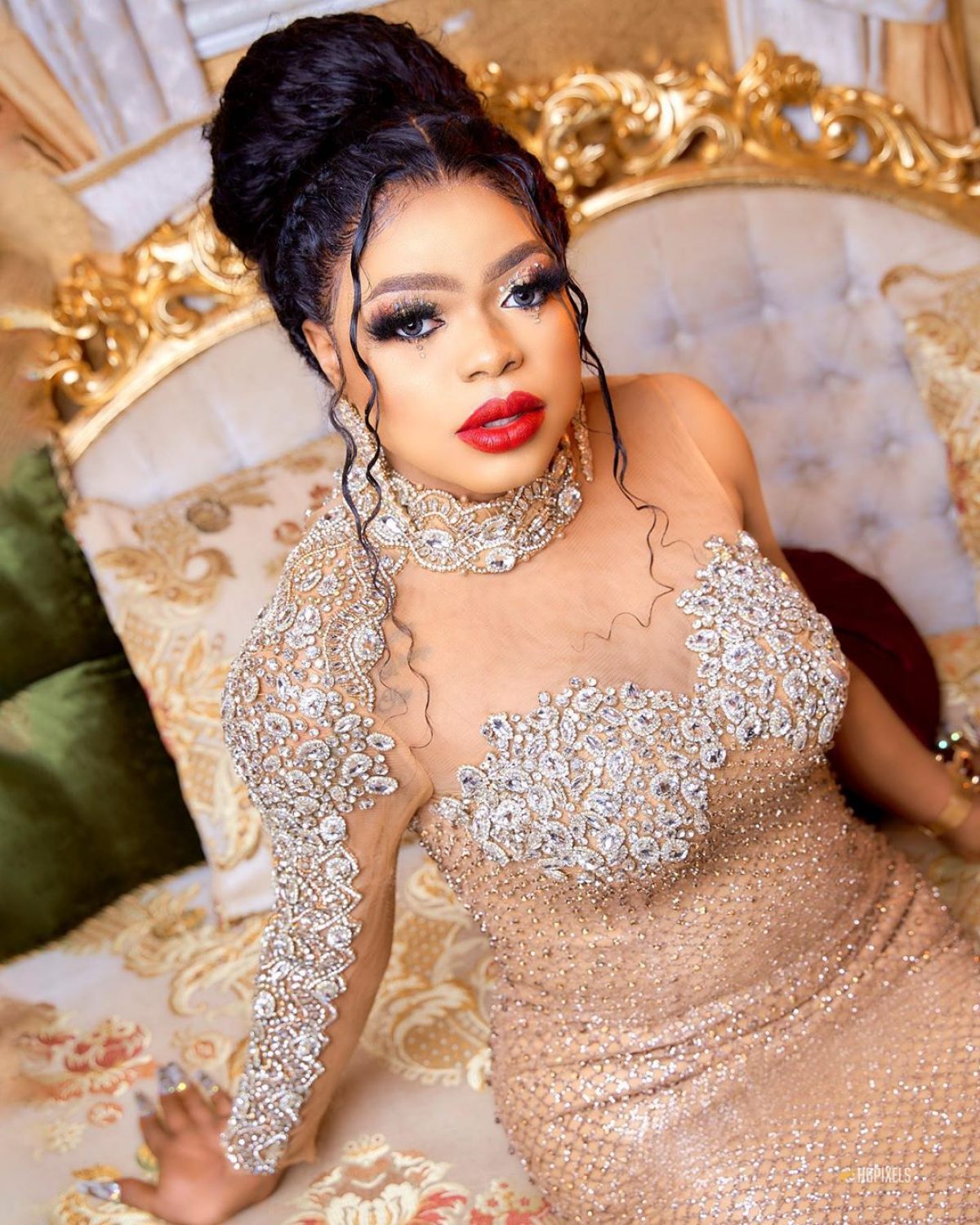 Benin Youths stage protest against Bobrisky