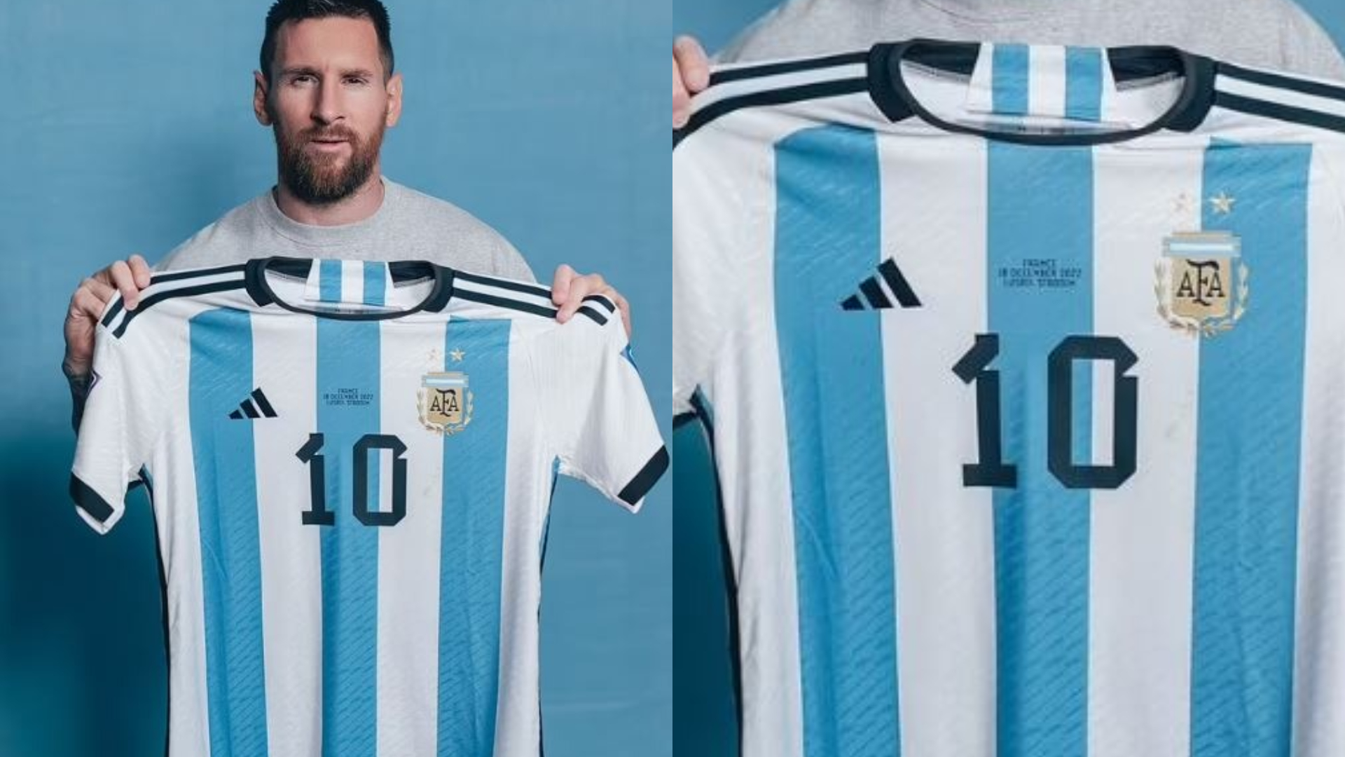 Lionel Messi's World Cup match jerseys and the outfit he wore in the famous final versus France are due to go up for sale.