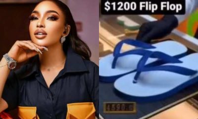 Tonto Dikeh Finds N1.2 Million ‘Dunlop’ Slippers That She Would Wear to Heaven, Video Causes Stir