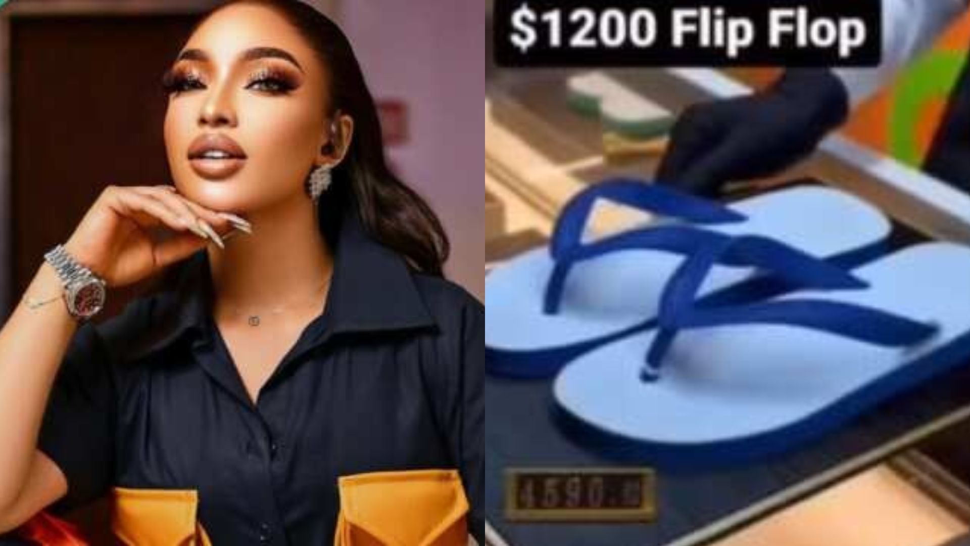 Tonto Dikeh Finds N1.2 Million ‘Dunlop’ Slippers That She Would Wear to Heaven, Video Causes Stir