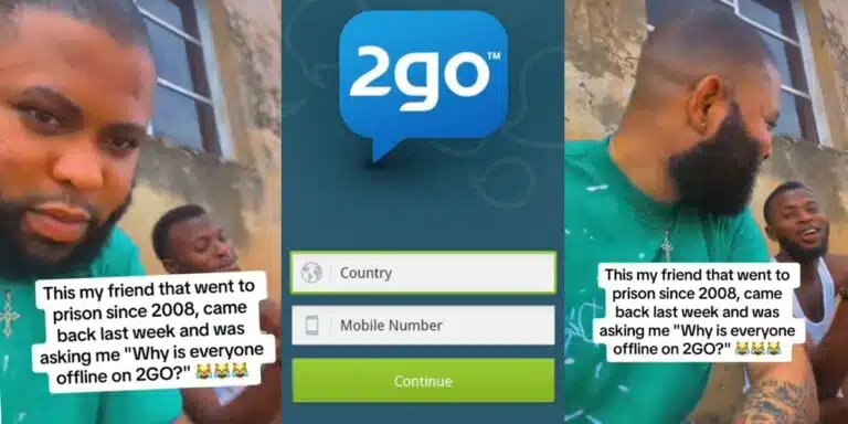“Why is everyone offline on 2go?” – Man released after spending 15 years in jail asks friend