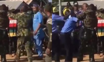 Armed police beat up military men over traffic violation in Ekiti (Video)
