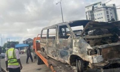 Three Dead As Fire Razes Commercial Vehicle In Lagos