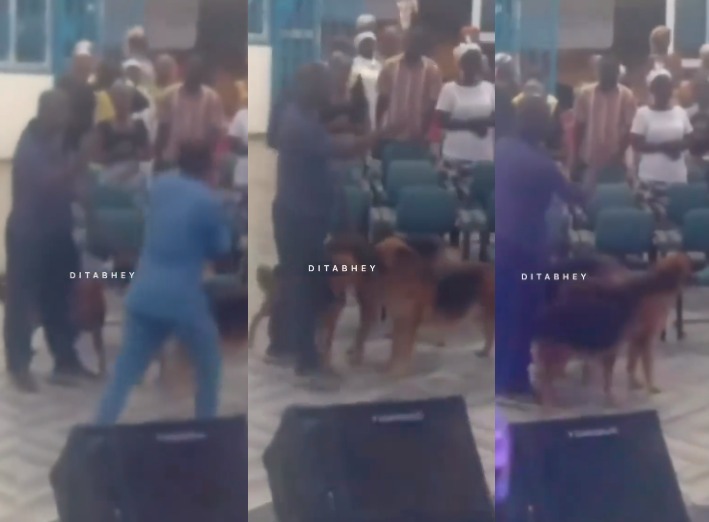Man Storms Church With His Dogs, Threatens Them Over Constant Disturbance (Video)