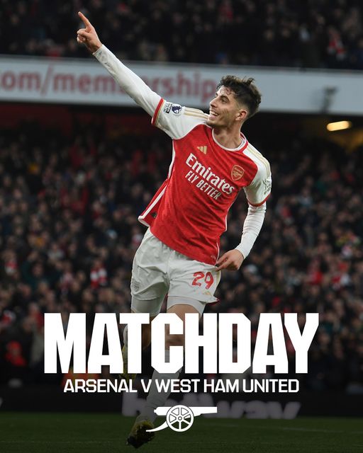 Arsenal vs. West Ham United: Confirmed Lineup