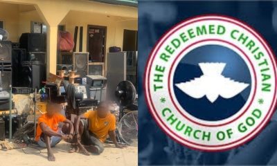 Suspected notorious robbers caught and arrested for burgling RCCG, stealing valuables in Delta