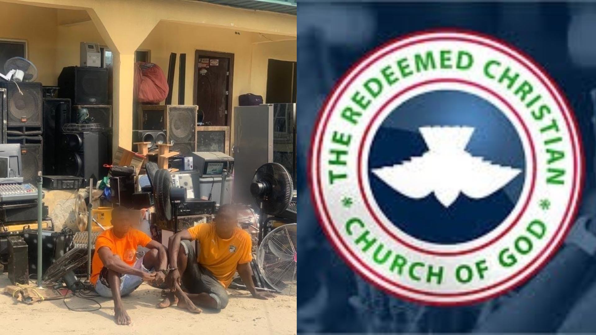Suspected notorious robbers caught and arrested for burgling RCCG, stealing valuables in Delta