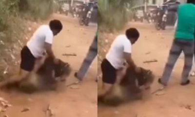 Drama As Woman Beats the Hell Out of a Village Masquerade (Video)