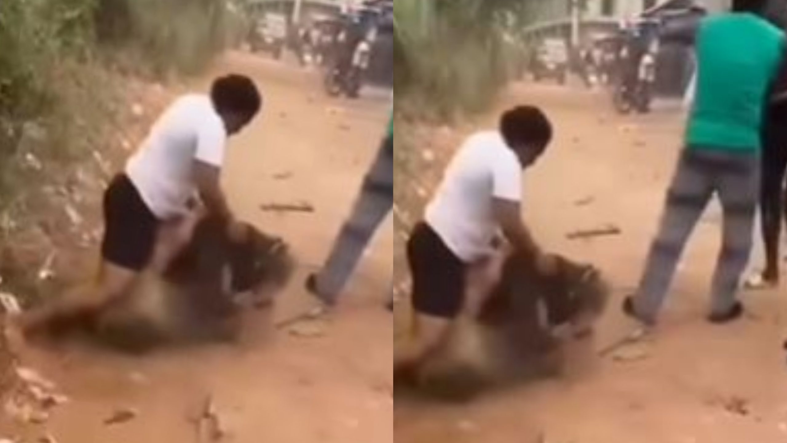 Drama As Woman Beats the Hell Out of a Village Masquerade (Video)