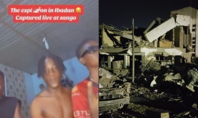 Boys recording themselves captured the moment an explosion rocked Ibadan [Video]